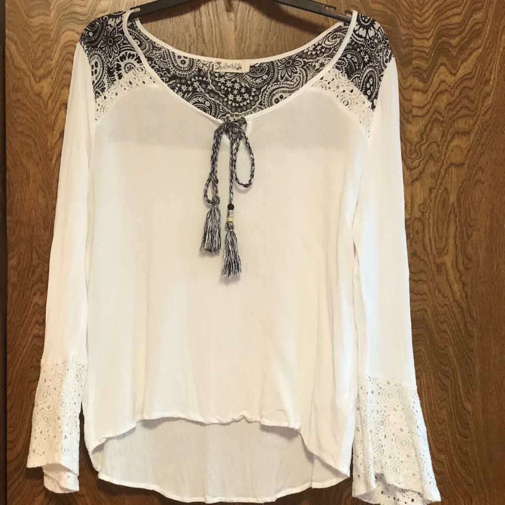 Flower long sleeve shirt